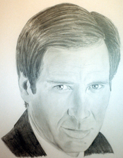 Harrison Ford au crayon format A4