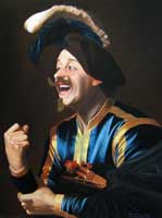 Joyeux musicien - Laughing violinist