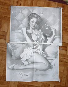 Photocopie de l'original de la taille de la toile