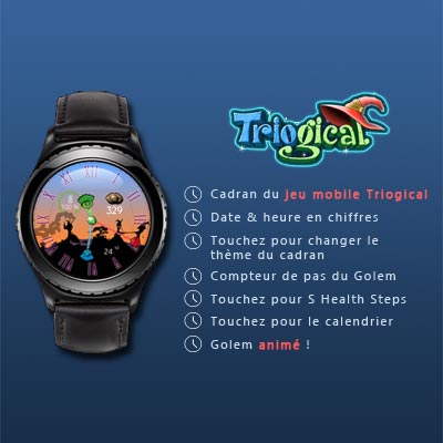 Cadran Triogical - montre connectée Samsung Gear S2 et S3